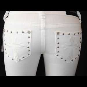 RARE AFFLICTION WHITE Katrina Skinny Jean NWOT